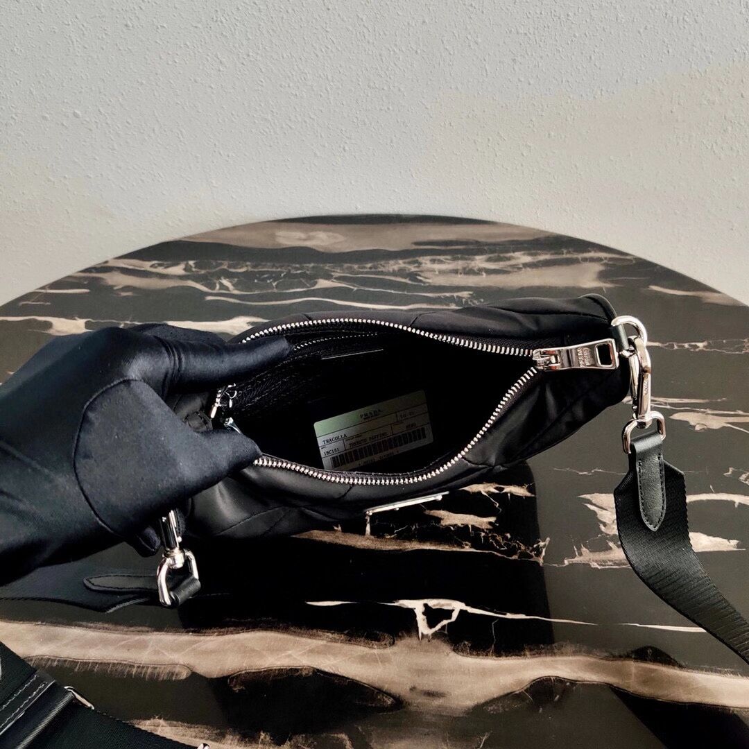 Prada Re-Edition nylon shoulder bag 1BC151A black