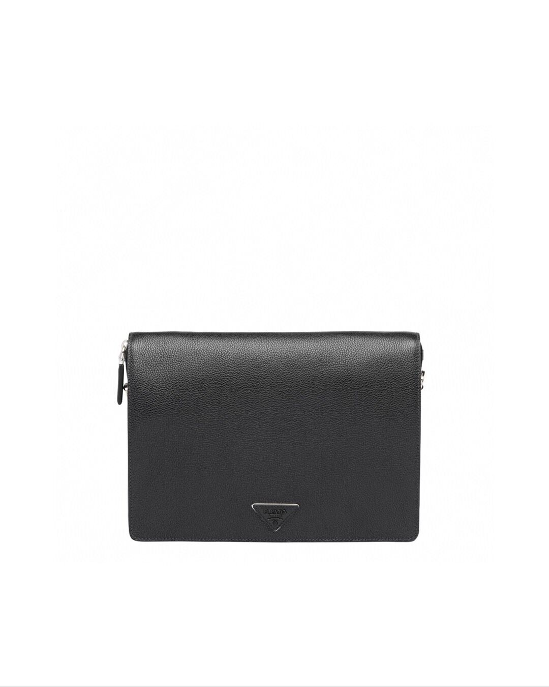 Prada leather shoulder bag 2VD012 black