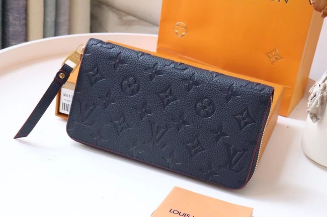 Louis Vuitton Original Monogram Empreinte Wallet M60571 Navy Blue