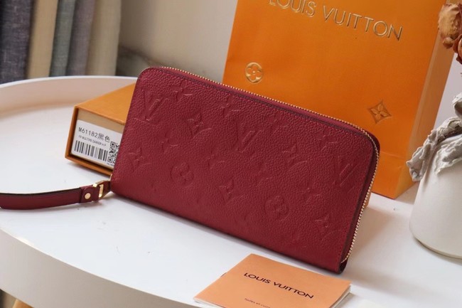 Louis Vuitton Original Monogram Empreinte Wallet M60571 Wine