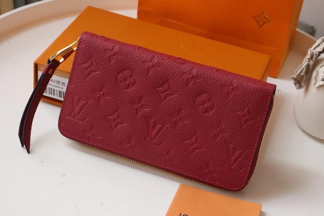 Louis Vuitton Original Monogram Empreinte Wallet M60571 Wine