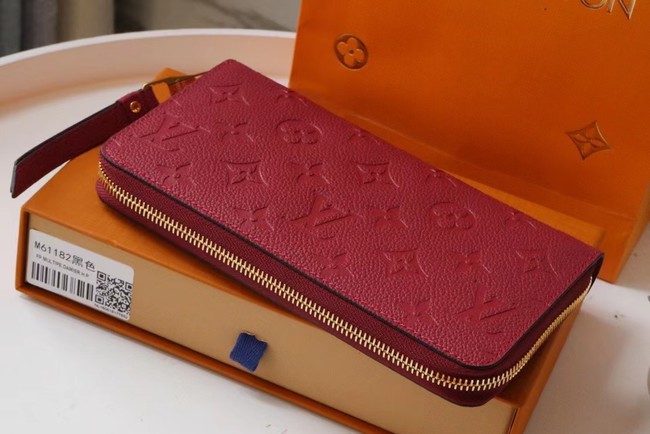 Louis Vuitton Original Monogram Empreinte Wallet M60571 Wine