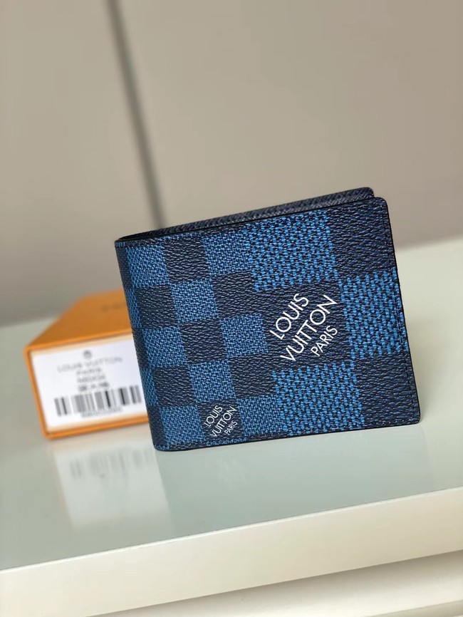 Louis vuitton Monogram Canvas Wallet N60434 blue