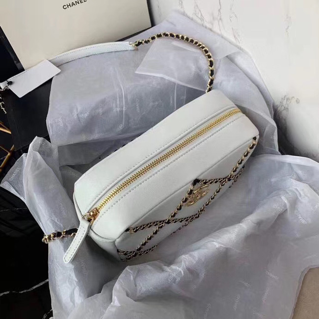 Chanel cross-body bag  AS2384 White & black