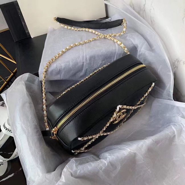 Chanel cross-body bag AS2384 black & white