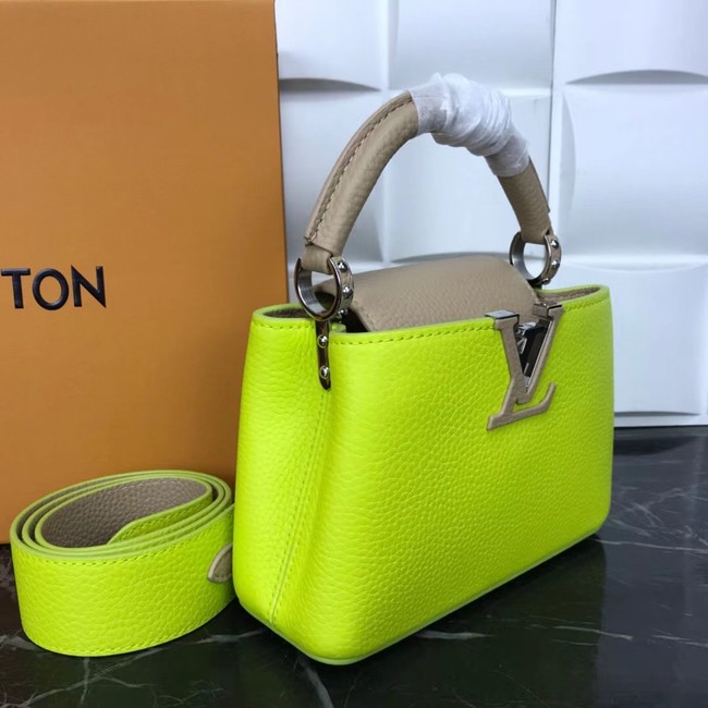 Louis Vuitton CAPUCINES PM M57519 yellow&grey