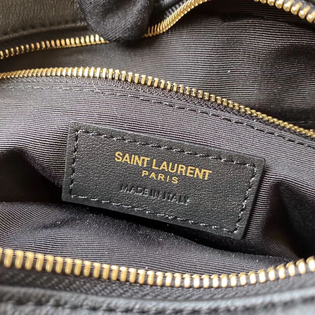 SAINT LAURENT VICTOIRE CAMERA BAG IN QUILTED LAMBSKIN 6489901 black