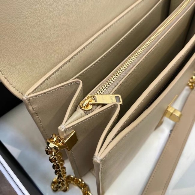 Celine TRIOMPHE SHOULDER BAG IN SHINY CALFSKIN 194023 cream