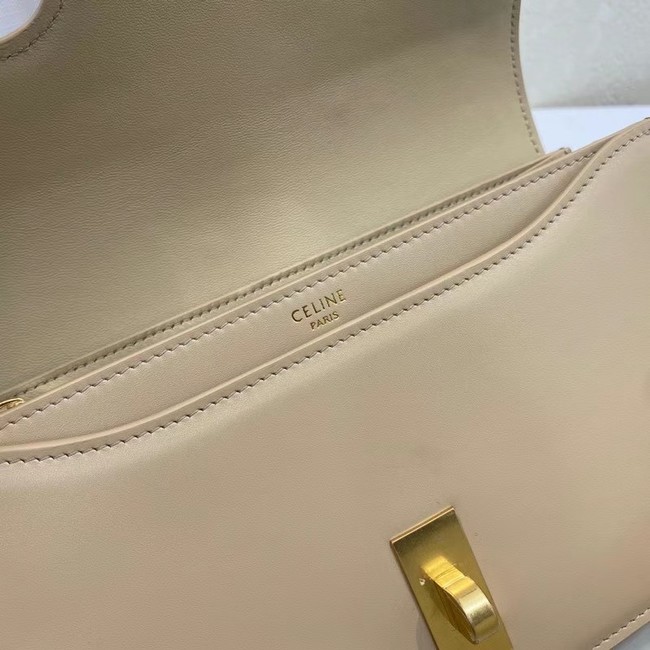 Celine TRIOMPHE SHOULDER BAG IN SHINY CALFSKIN 194023 cream