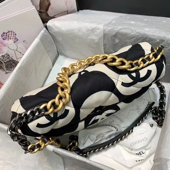 chanel 19 flap bag AS1161 black&white