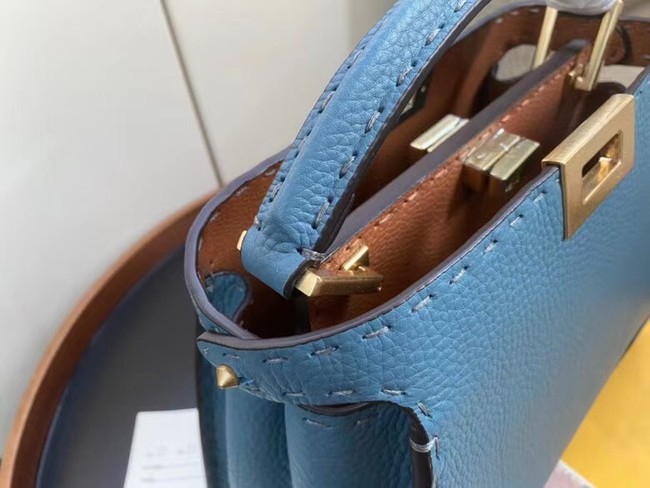 Fendi PEEKABOO ISEEU MEDIUM leather bag 70192 blue