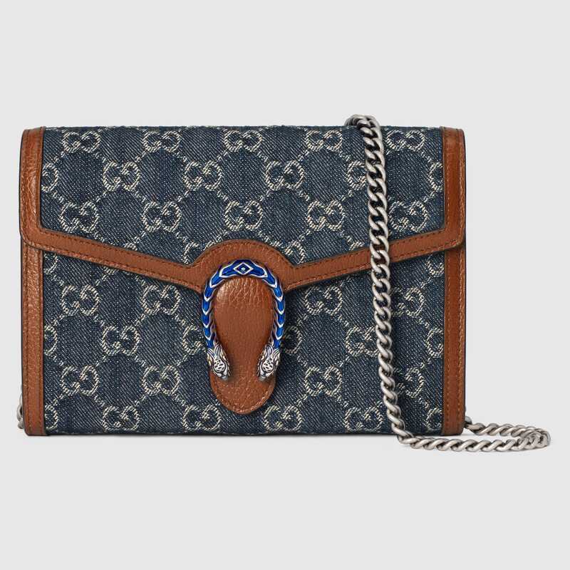 Gucci Dionysus mini chain bag 401231 Dark blue