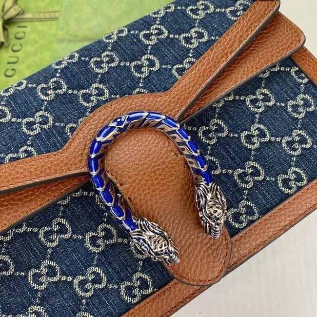 Gucci Dionysus small shoulder bag 400249 Dark blue
