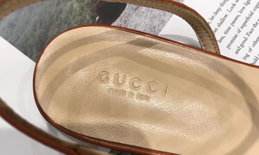Gucci Sandals Shoes 1CM 7CM 10CM Heels GG6326 Brown