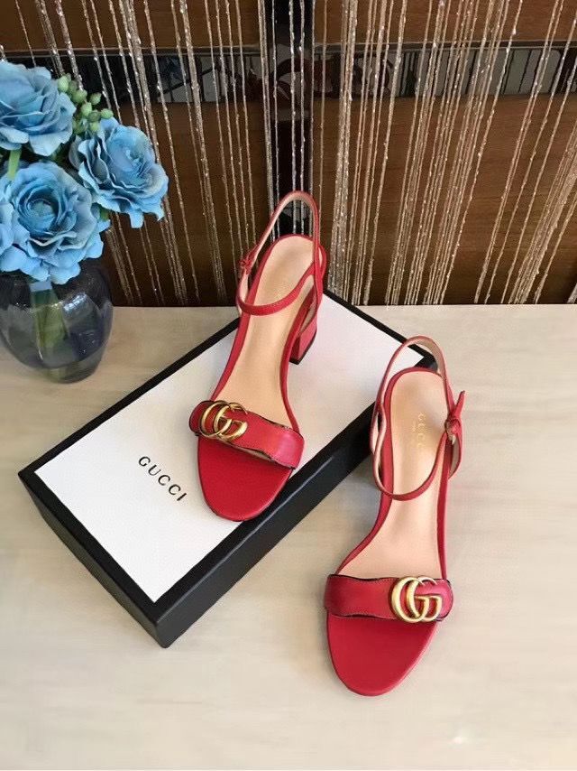 Gucci Sandals Shoes 1CM 7CM 10CM Heels GG6326 Red