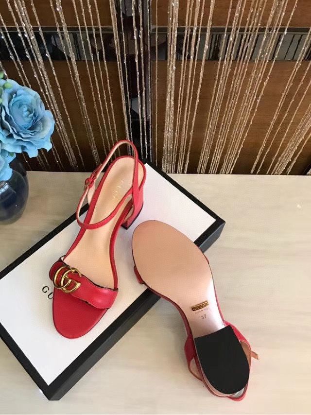 Gucci Sandals Shoes 1CM 7CM 10CM Heels GG6326 Red