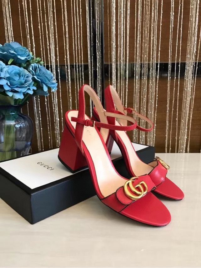 Gucci Sandals Shoes 1CM 7CM 10CM Heels GG6326 Red