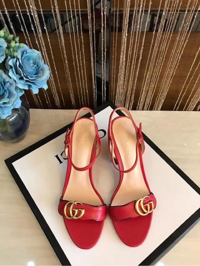 Gucci Sandals Shoes 1CM 7CM 10CM Heels GG6326 Red