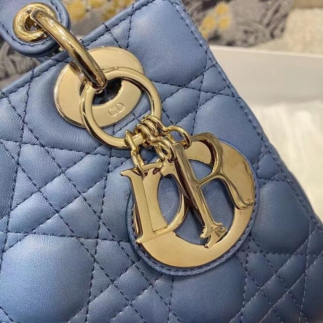 LADY DIOR MY ABCDIOR BAG Indigo Blue Gradient Cannage Lambskin M0538OS