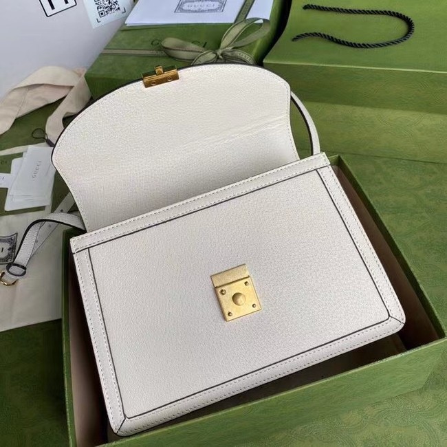 Gucci Ophidia small top handle bag with Web 651055 white