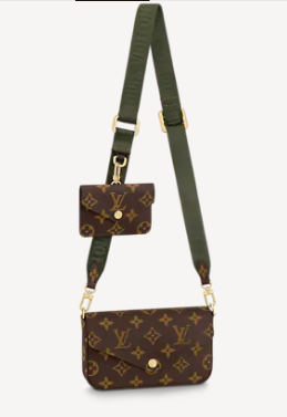 Louis Vuitton FELICIE STRAP & GO M80091 Khaki Green