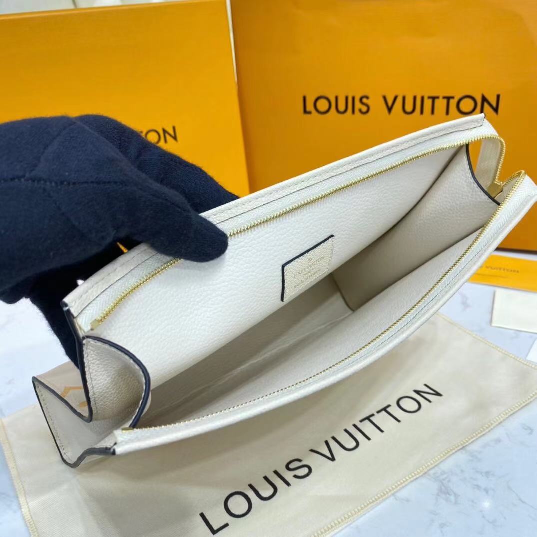 Louis Vuitton POCHETTE VOYAGE MM M80504 Cream & Saffron