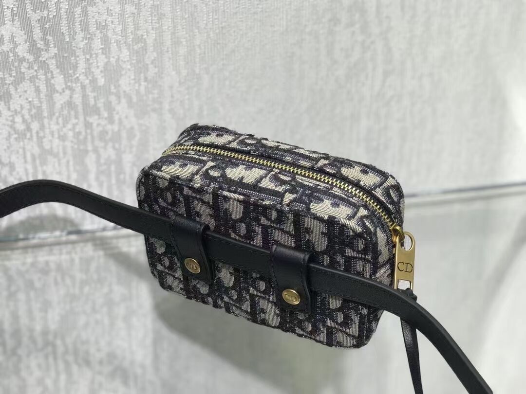DIOR OBLIQUE BELT POUCH Blue Dior Oblique Canvas S5484