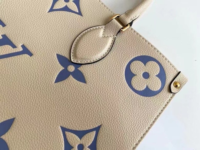 Louis Vuitton ONTHEGO MM M45494 Cream & blue