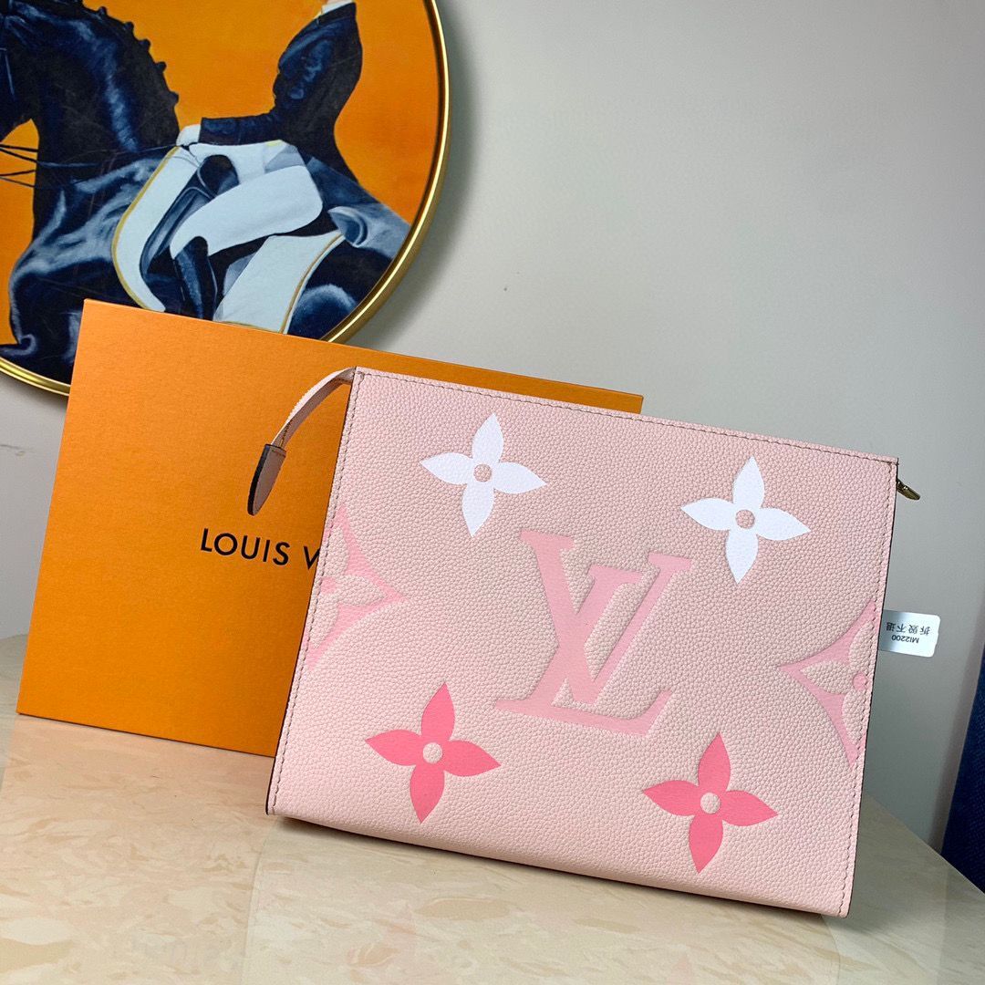 Louis Vuitton POCHETTE VOYAGE MM M80504 Pink & Saffron