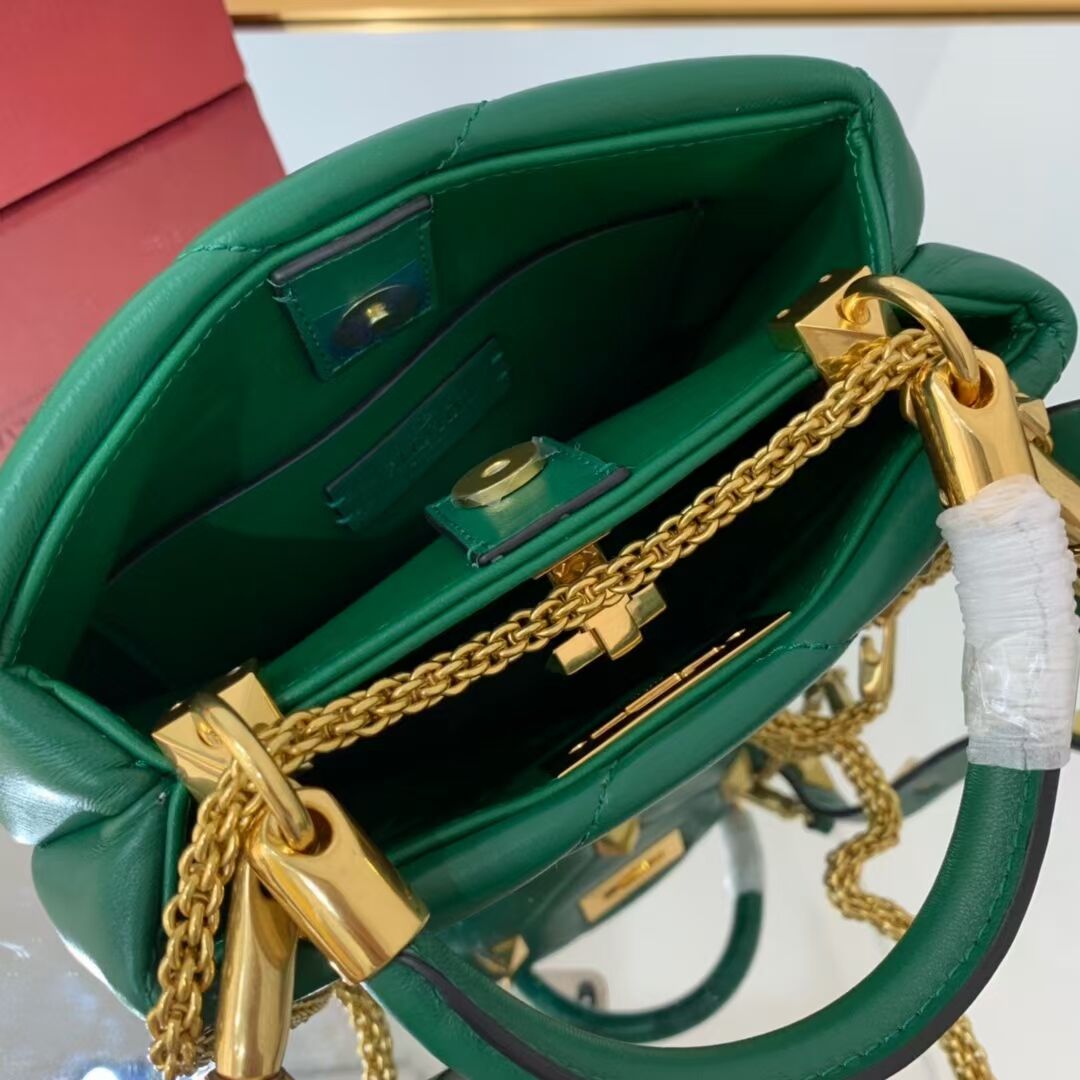 Valentino medium Garavani Roman Stud V1198 green