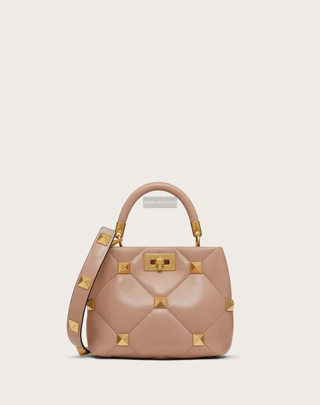 Valentino medium Garavani Roman Stud V1198 pink