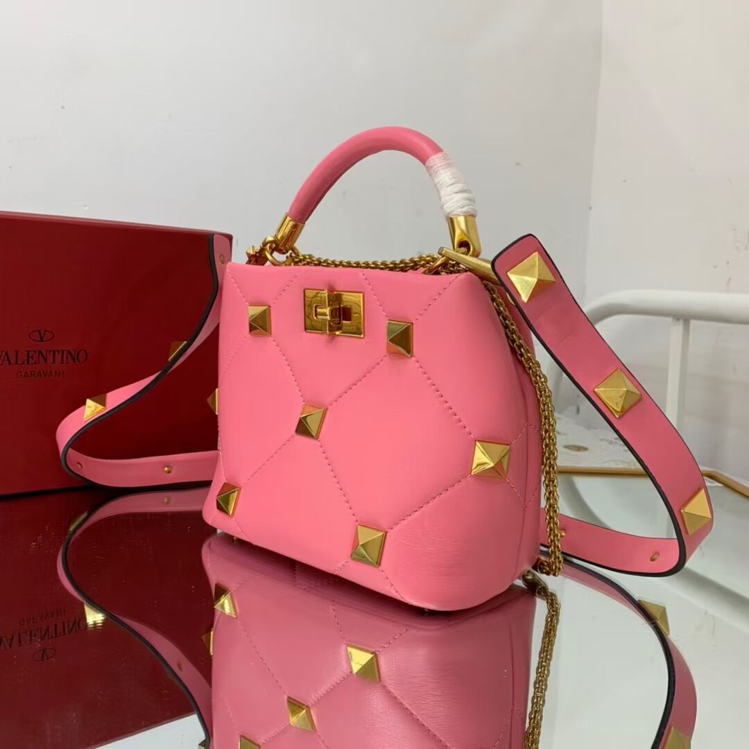 Valentino medium Garavani Roman Stud V1198 rose