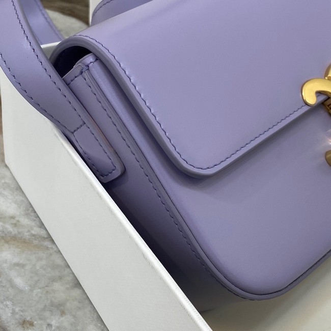 Celine TRIOMPHE SHOULDER BAG IN NATURAL CALFSKIN 194143 purple