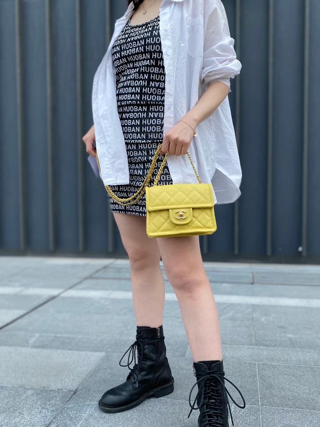 Chanel cross-body bag AS2356 yellow