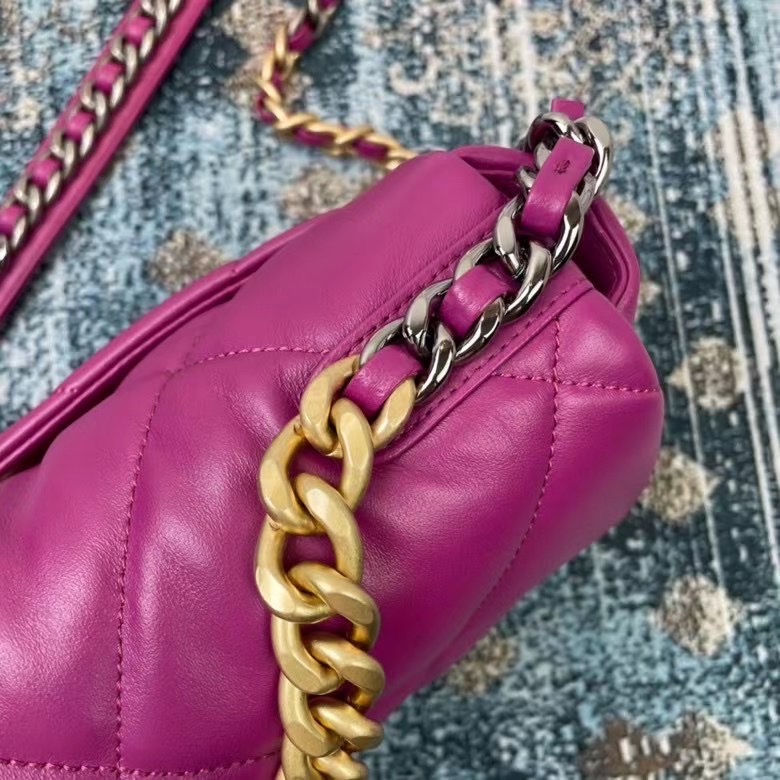 Chanel 19 flap bag AS1160 AS1161 AS1162 purple