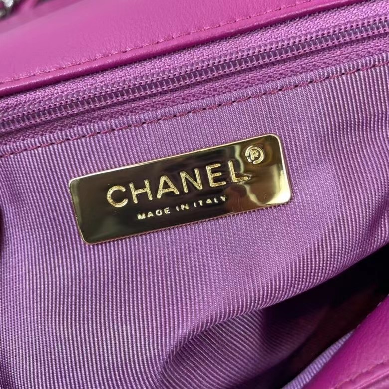 Chanel 19 flap bag AS1160 AS1161 AS1162 purple