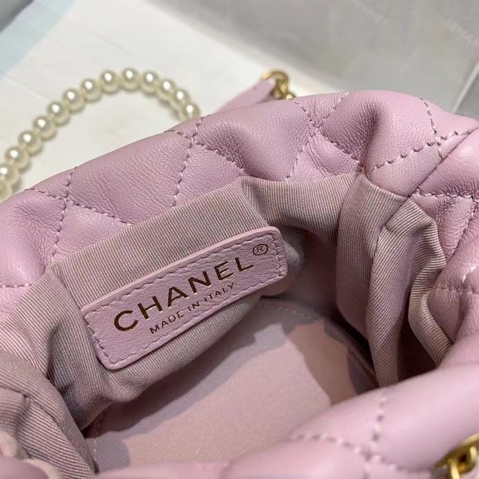 Chanel mini drawstring bag AS2529 Light Pink