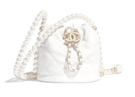 Chanel mini drawstring bag AS2529 white