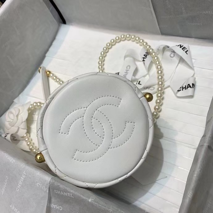 Chanel mini drawstring bag AS2529 white