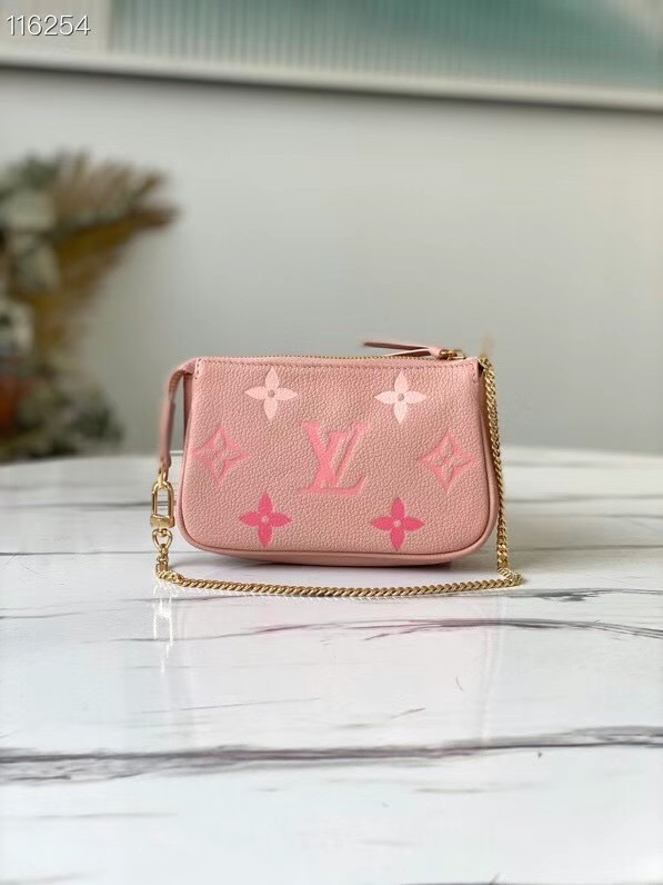 Louis Vuitton MINI POCHETTE ACCESSOIRES M80501 Bouton de Rose Pink