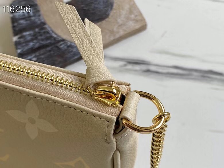 Louis Vuitton MINI POCHETTE ACCESSOIRES M80501 Cream & Saffron