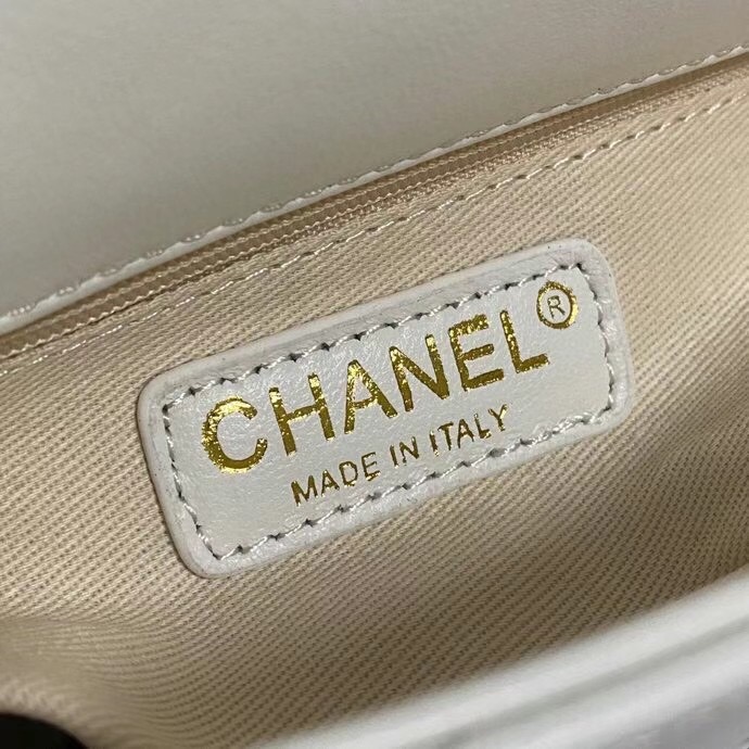 Chanel small hobo bag AS2503 white