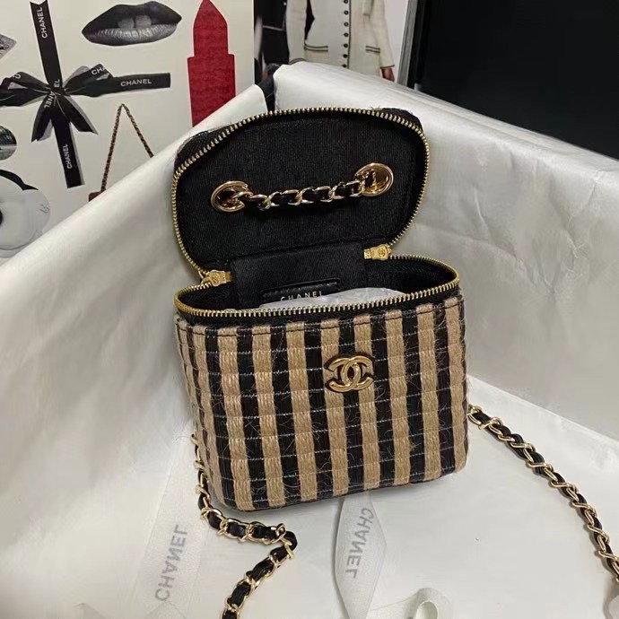 Chanel Weave Shoulder Bag AP1998 black
