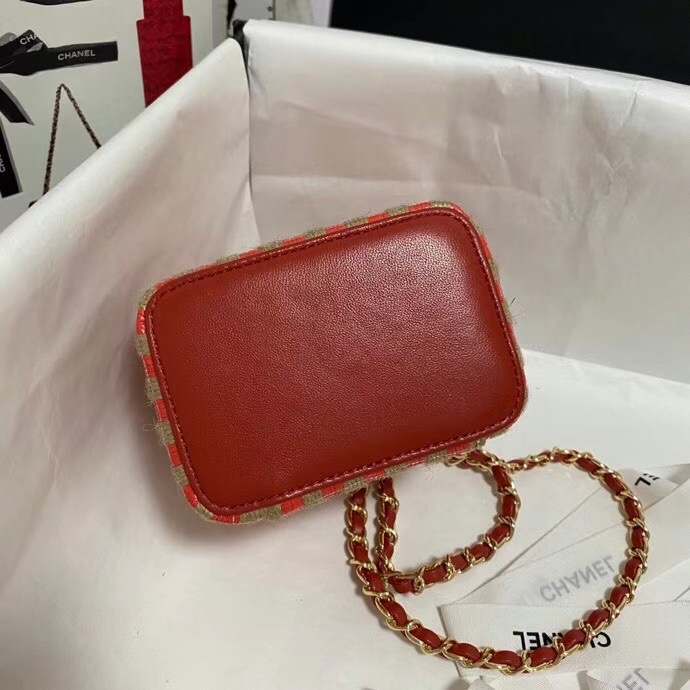 Chanel Weave Shoulder Bag AP1998 red