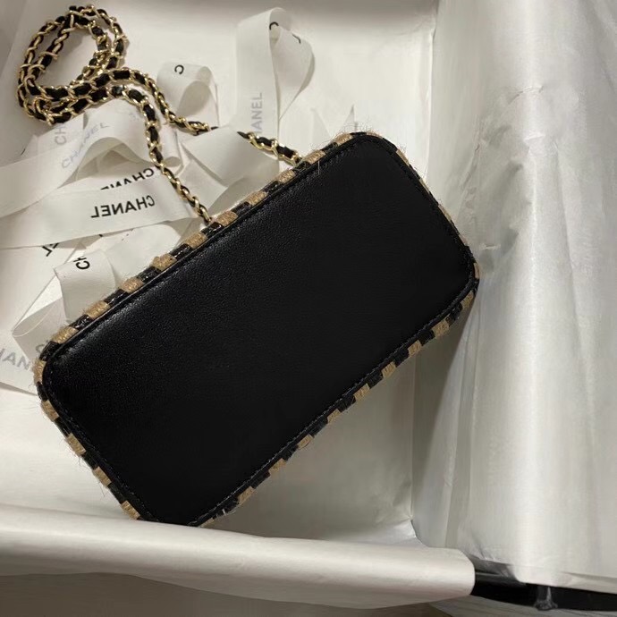 Chanel Weave Shoulder Bag AP1999 black