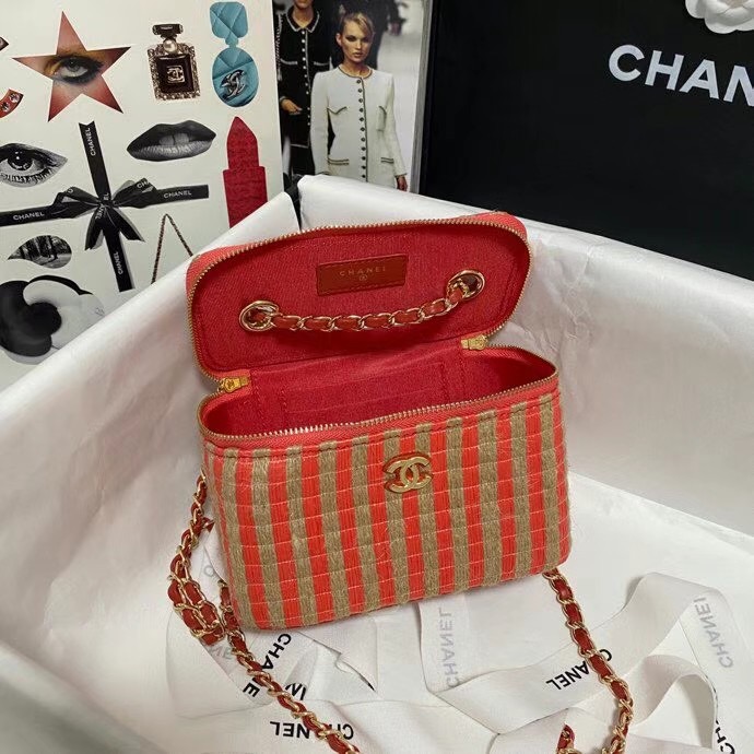 Chanel Weave Shoulder Bag AP1999 red