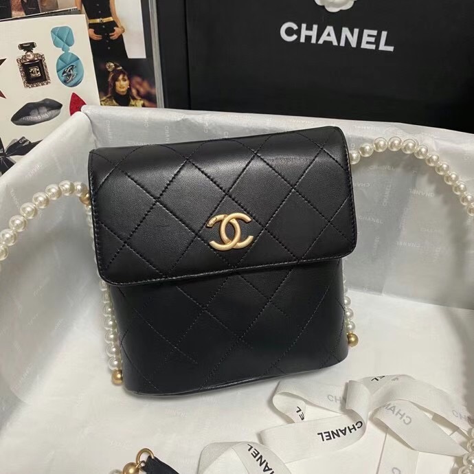 Chanel small hobo bag AS2503 black