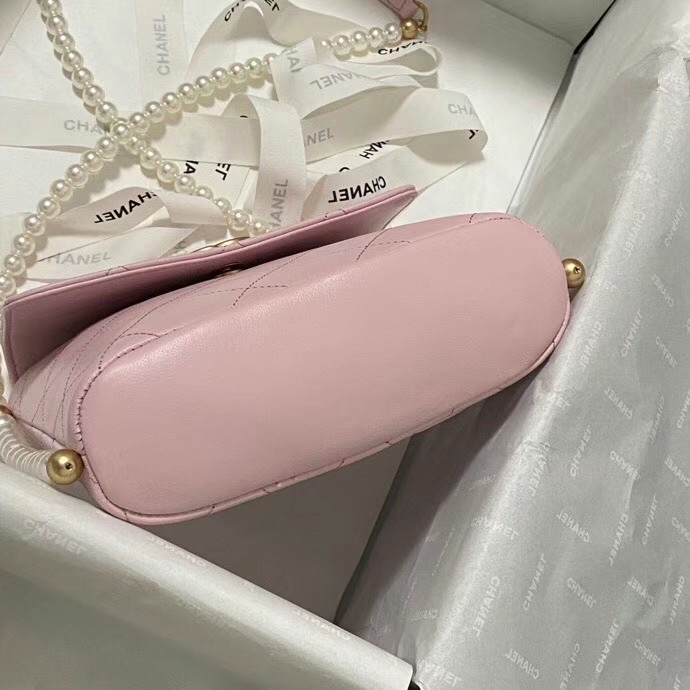 Chanel small hobo bag AS2503 light pink