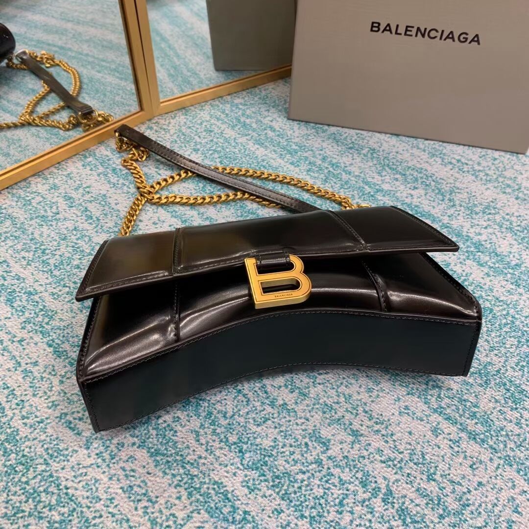 Balenciaga HOURGLASS CHAIN BAG B164497 black