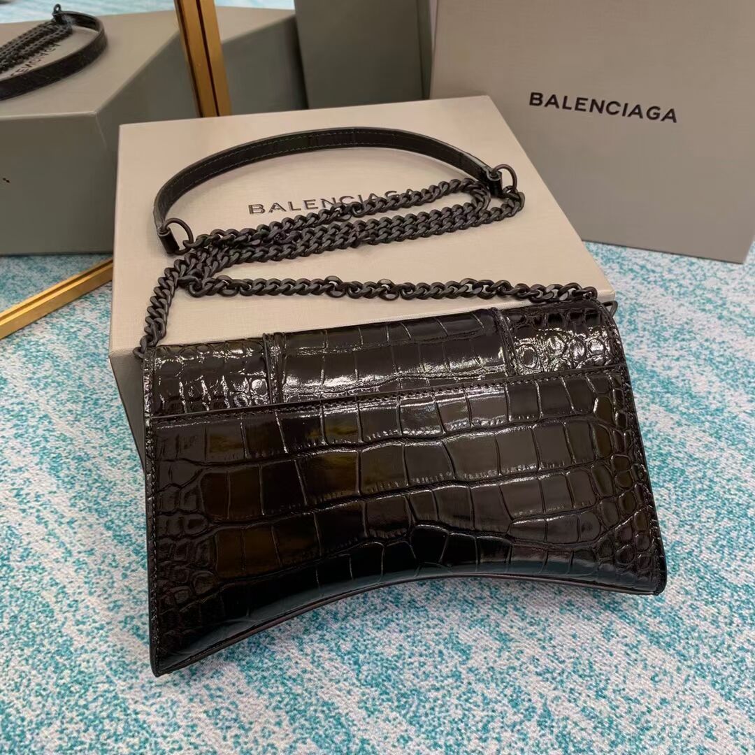 Balenciaga HOURGLASS CHAIN BAG B164497 black